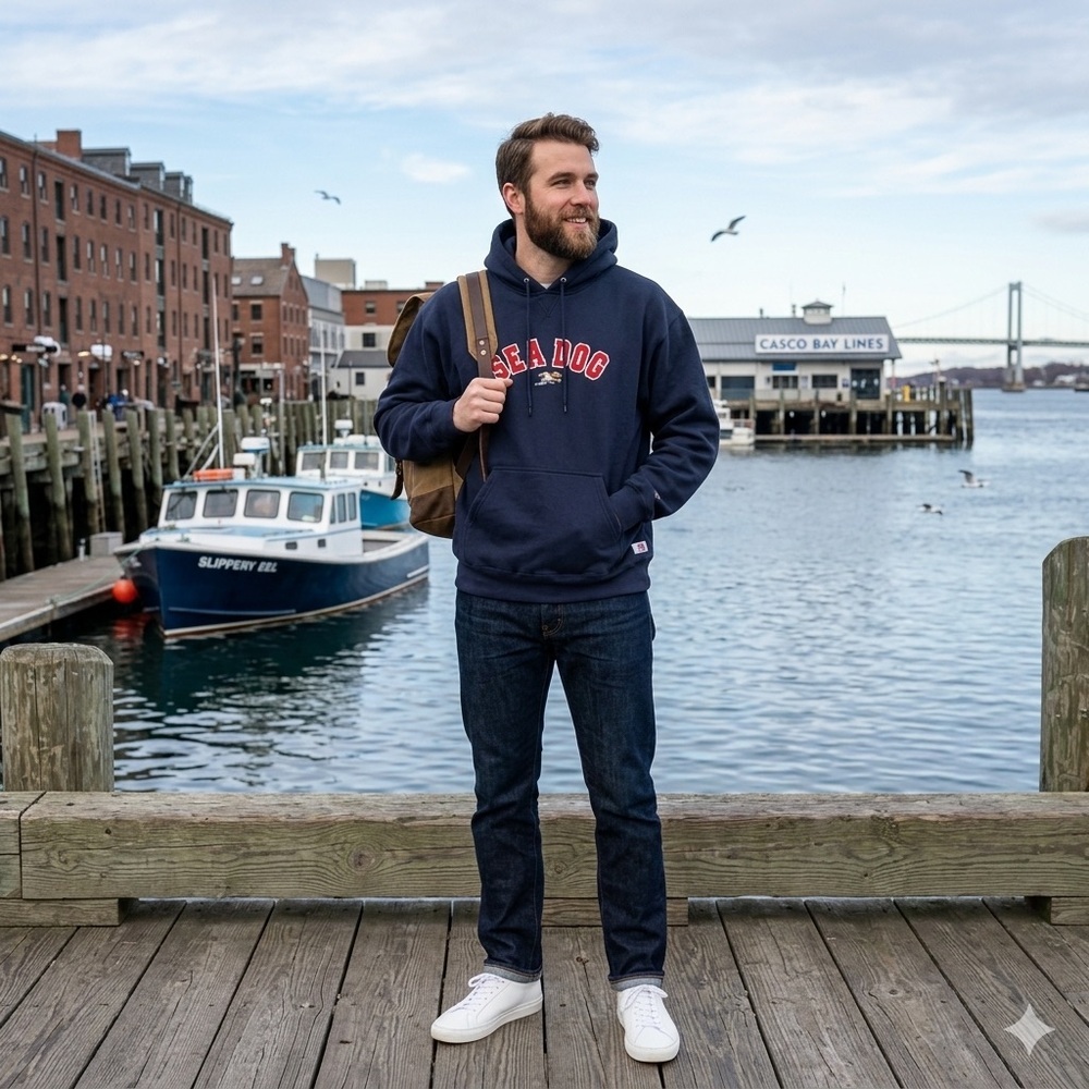 Portland Sea Dogs Hoodie embroidered, XL, excellent condition.